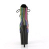 Pleaser FLAMINGO-1020RS Rainbow Strass Black Sale Women