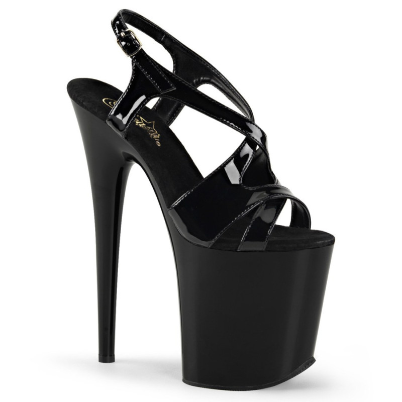 Pleaser FLAMINGO-831 Black Patent Sale Women Pleaser FLAMINGO-831 Black Patent Sale Women