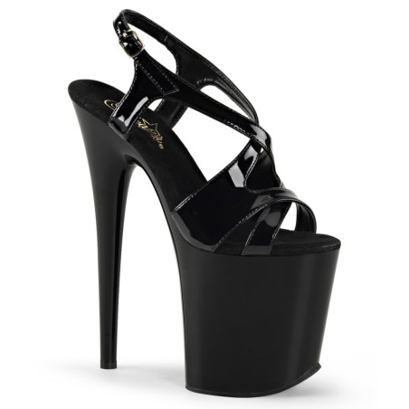 Pleaser FLAMINGO-831 Black Patent Sale Women