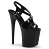 Pleaser FLAMINGO-831 Black Patent Sale Women