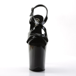 Pleaser FLAMINGO-831 Black Patent Sale Women