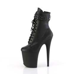 Pleaser FLAMINGO-1020STR Black Vegan Leather Sale Women