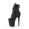 Pleaser FLAMINGO-1020STR Black Vegan Leather Sale Women