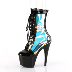 Pleaser ADORE-1047 Black Patent Hologram Sale Women