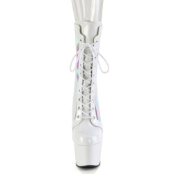 Pleaser ADORE-1047 White Patent Hologram Sale Women