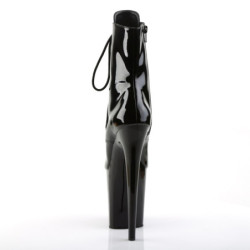 Pleaser FLAMINGO-1021 Black Patent Women Ankle Boots