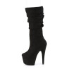 Pleaser ADORE-1061 Black Vegan Suede Sale Women