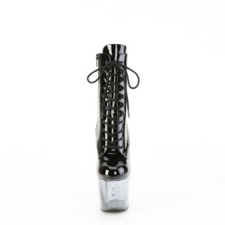 Pleaser BLISS-1020BC Black Patent Transparent Ombre
