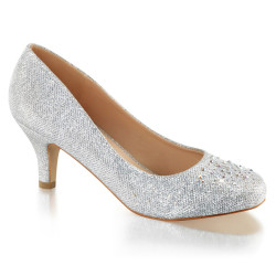 Fabulicious DORIS-06 Silver Glitter Mesh Fabric Sale
