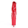 Pleaser FLAMINGO-1021 Red Patent Ankle High Boots Women