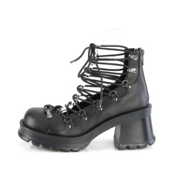 Demonia BRATTY-32 Black Women Chunky Platform Shoes