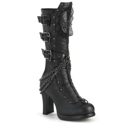 Demonia CRYPTO-67 Black Vegan Leather Sale Women