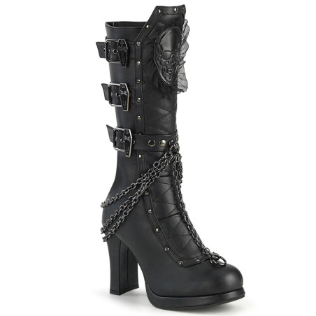 Demonia CRYPTO-67 Black Vegan Leather Sale Women