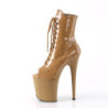Pleaser FLAMINGO-1021 Toffee Patent Sale Women