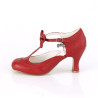Pin Up Couture FLAPPER-11 Red Vegan Leather Sale Women