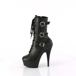 Pleaser DELIGHT-1043 Black Vegan Leather Sale Women