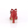 Pin Up Couture FLAPPER-11 Red Vegan Leather Sale Women
