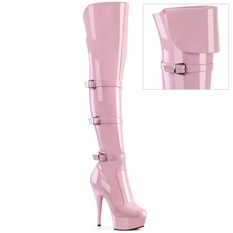 Pleaser DELIGHT-3018 Rose Patent Sale Women Pleaser DELIGHT-3018 Rose Patent Sale Women