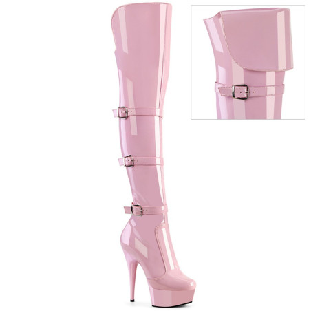 Pleaser DELIGHT-3018 Rose Patent Sale Women