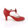 Pin Up Couture FLAPPER-11 Red Vegan Leather Sale Women