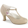 Pin Up Couture FLAPPER-26 Cream Vegan Sale Women