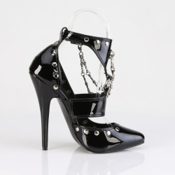 Devious DOMINA-118 Stiletto Heeled T-Strap Pumps Women