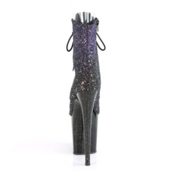 Pleaser FLAMINGO-1021OMBG Purple Glitter Black Sale