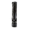 Pleaser ELECTRA-1020 Black Patent Women's Ankle Boots