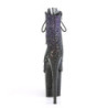 Pleaser FLAMINGO-1021OMBG Purple Glitter Black Sale