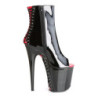 Pleaser FLAMINGO-1025 Black-Red Patent Sale Women