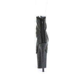 Pleaser FLAMINGO-1031GM Black Fabric Strass Mesh Sale