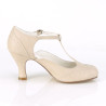 Pin Up Couture FLAPPER-26 Cream Vegan Sale Women