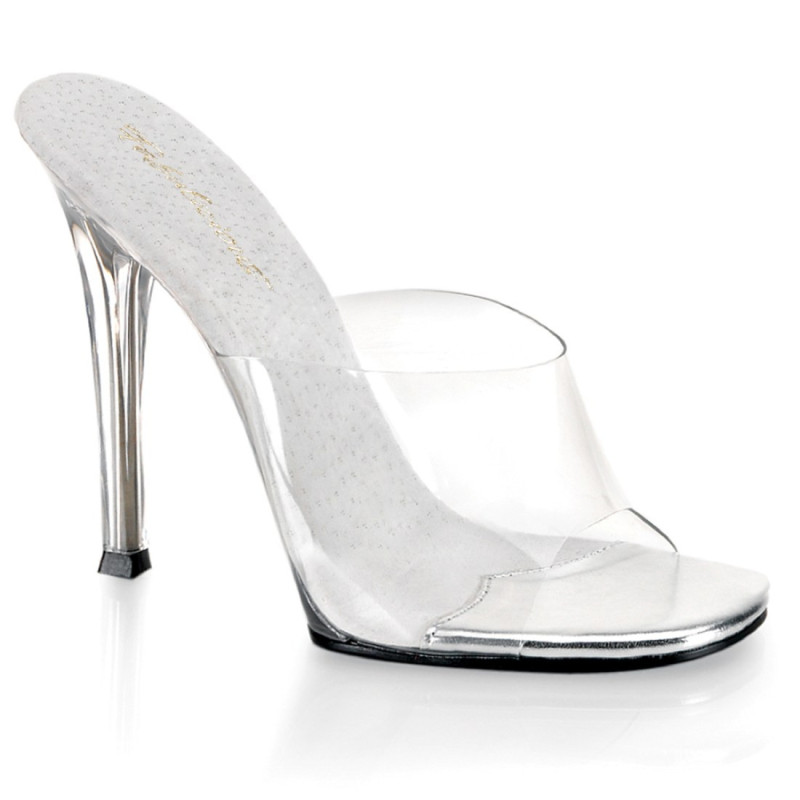 Fabulicious GALA-01 Transparent Lucite Mules Women Fabulicious GALA-01 Transparent Lucite Mules Women