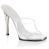 Fabulicious GALA-01 Transparent Lucite Mules Women