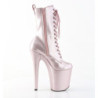 Pleaser FLAMINGO-1040GP Blush Pink Glitter Patent Boots