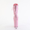 Pleaser FLAMINGO-1040GP Rose Glitter Patent Ankle Boots