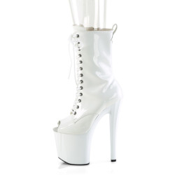Pleaser ENCHANT-1041 White Patent Sale Women