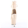 Pleaser ADORE-1016 Nude Patent High Heeled Ankle Boots
