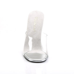 Fabulicious GALA-01 Transparent Lucite Mules Women
