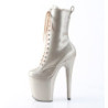 Pleaser FLAMINGO-1040GP Champagne Glitter Patent Boots