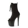 Pleaser ENCHANT-1041FS Black Vegan Suede Sale Women