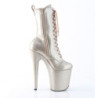 Pleaser FLAMINGO-1040GP Champagne Glitter Patent Boots
