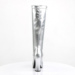 Funtasma EXOTICA-2000 Silver 70s Platform Abba Boots