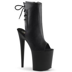 Pleaser FLAMINGO-1018 Black Vegan Leather Sale Women