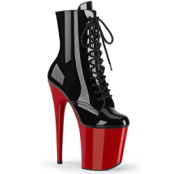 Pleaser FLAMINGO-1020 Black Patent Red Sale Women