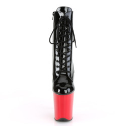 Pleaser FLAMINGO-1020 Black Patent Red Sale Women