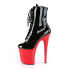Pleaser FLAMINGO-1020 Black Patent Red Sale Women
