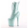 Pleaser FLAMINGO-1040GP Mint Glitter Patent Ankle Boots
