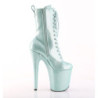Pleaser FLAMINGO-1040GP Mint Glitter Patent Ankle Boots