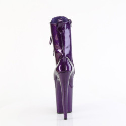 Pleaser FLAMINGO-1040GP Purple Glitter Patent Boots